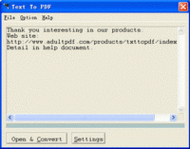 Text To PDF COM/SDK Unlimited License screenshot